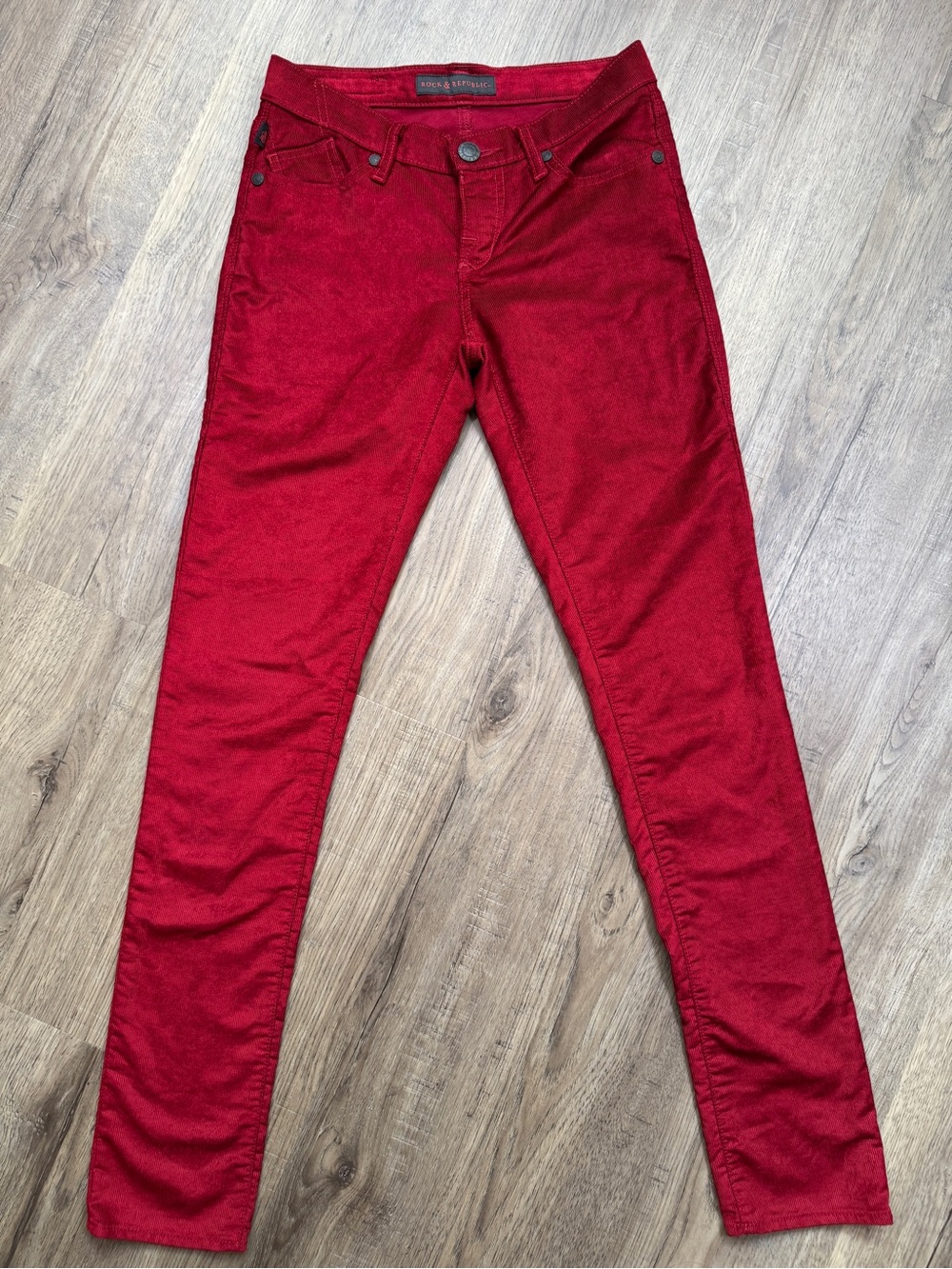 Rock & Republic Red Corduroy Pants - Berlin R010154 - Size 2M
